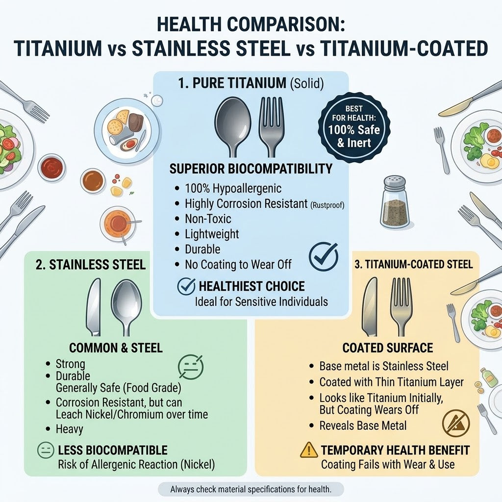 Titanium vs Stainless vs Titanium-Coated Cups: What's Actually Pure?