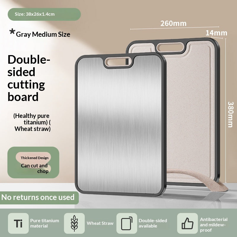 Titanium & Wheat Straw Cutting Board