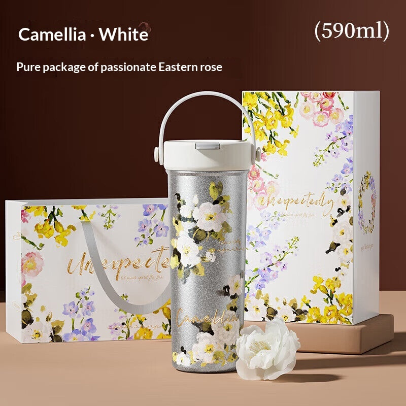 Titanium Vacuum Flask with Tea Infuser – 550ml