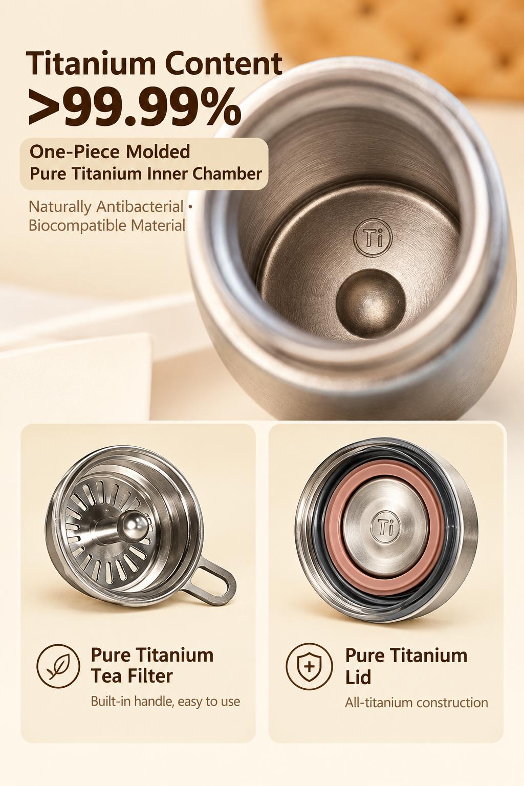 Pure Titanium Travel Cup 200ML