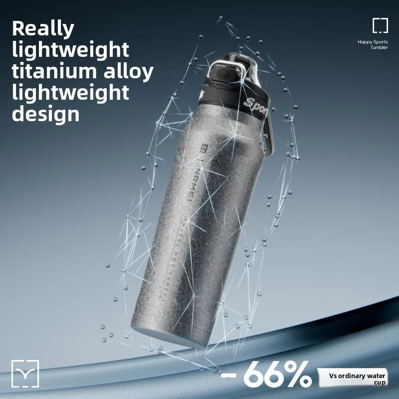 2026 Pure Titanium Vacuum Flask Portable Tea Tumbler High-end Titanium Water Cup Men Travel Thermos Holiday Gift