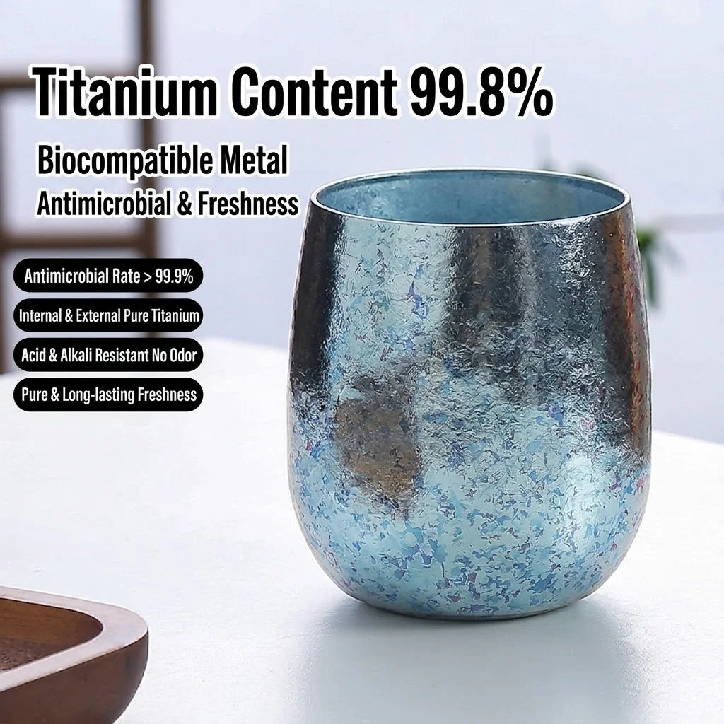 280ml Pure Titanium Egg Mug – Double-Wall Coffee & Tea Cup
