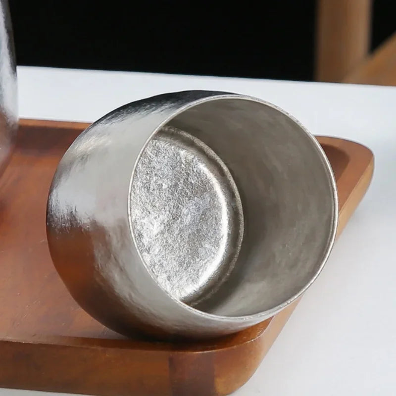 280ml Pure Titanium Egg Mug – Double-Wall Coffee & Tea Cup