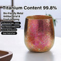 280ml Pure Titanium Egg Mug – Double-Wall Coffee & Tea Cup