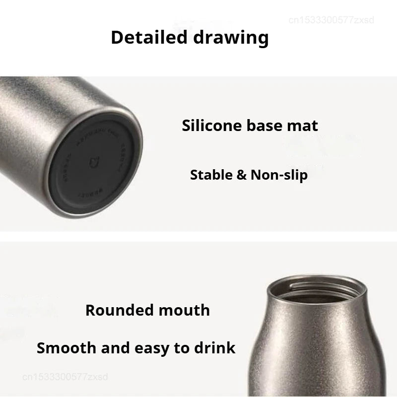 Pure Titanium Vacuum Insulated Cup 450ml – Antibacterial, Long-Lasting Cold & Hot Retention