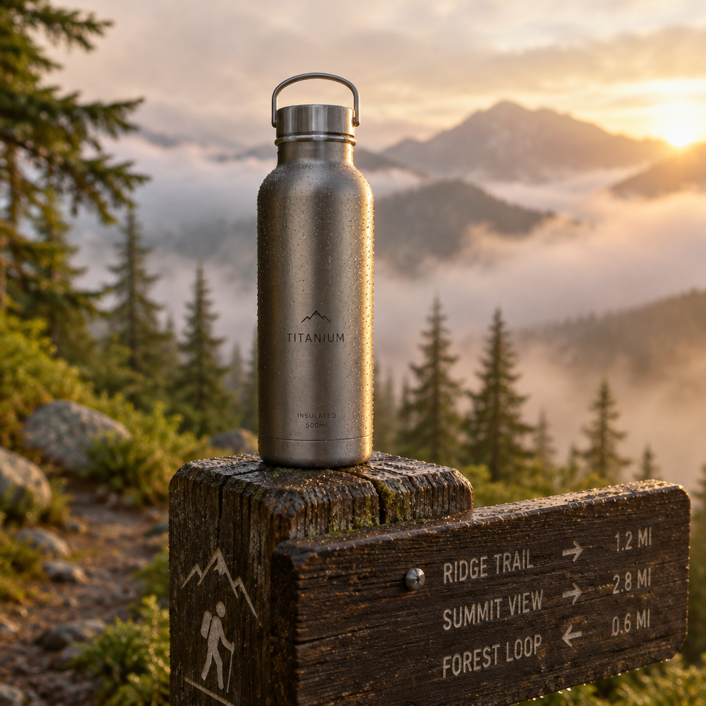 Titanium Insulated Bottle Lifestyle