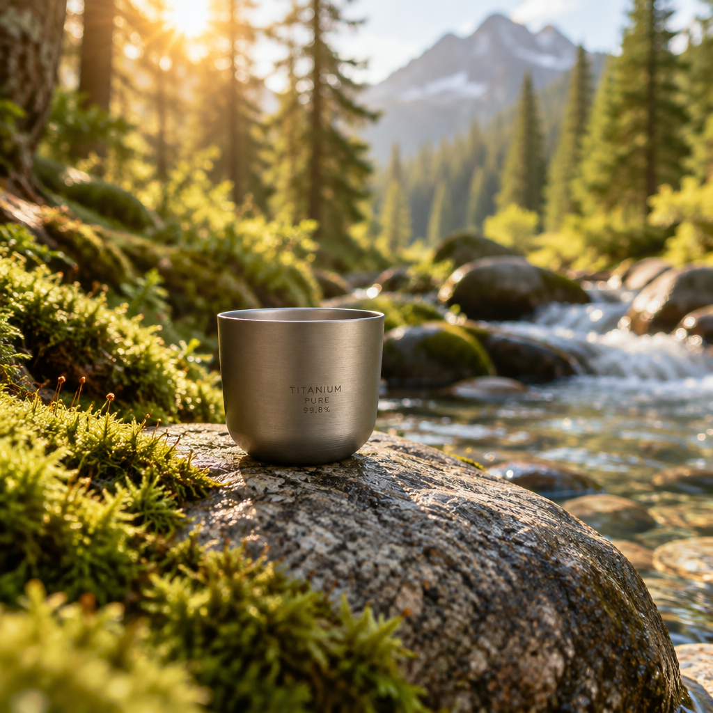 Titanium Mini Capsule Cup – Lifestyle